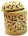 Soft Stone Marble Jewellery / Pill box - click here for large view